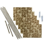 FASÄDE Ripple Decorative Vinyl Backsplash 15 sq ft Kit in Bermuda Bronze