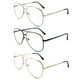 thumbnail image 1 of Gafas de lectura bifocales SOPHILY Aviator, paquete de 3 unidades con aumento 3.0, 1 of 6