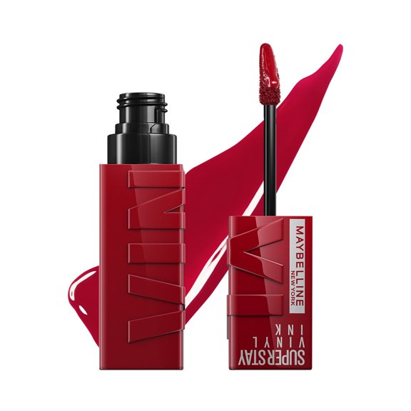 Labial líquido brillante de larga duración, Maybelline Superstay Vinyl Ink tono Lippy 10, 4.2ml