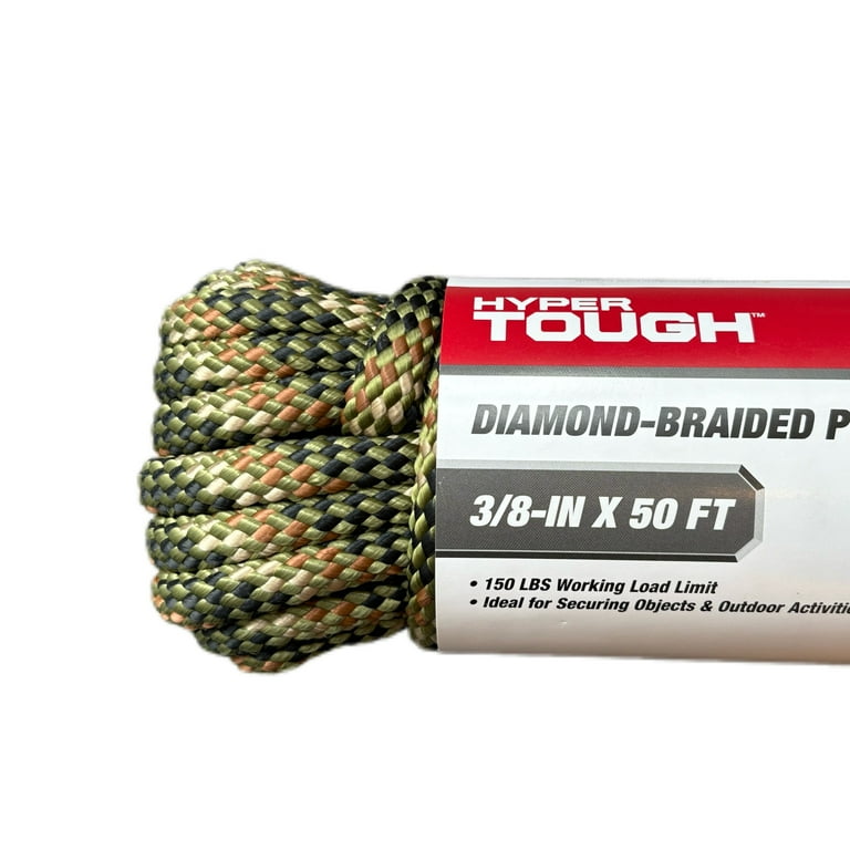 Hyper Tough Diameter3/8 inch x 50 feet Camo Polypropylene Diamond