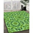thumbnail image 2 of Ahgly Company Indoor Rectangle Patterned Emerald Green Area Rugs, 8' x 12', 2 of 6