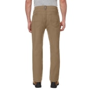 CAT Caterpillar Men's Fleece Lined Canvas Work Pants Straight Leg in Tan, Size 34x30