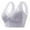 Purple, variant on Women's Transparent Strap Wireless Bra - Plus Size, Convertible Strap Design