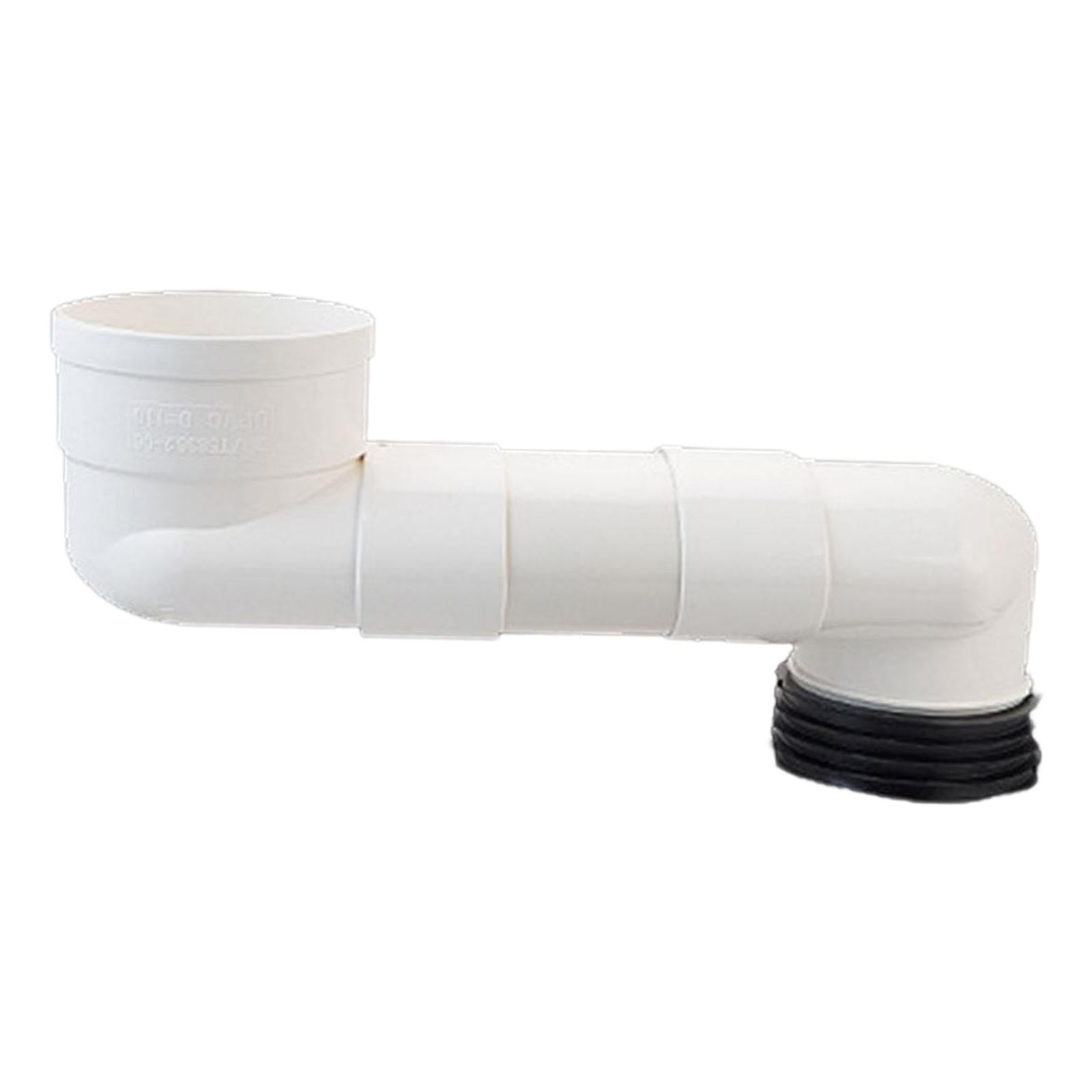 Flexible Offset Toilet Flange Extension Drain Pipe Lavatory Sink Adapter Toilet Flange Shifter For Plumbing Drainage Tub Waste Cleaning 20cm
