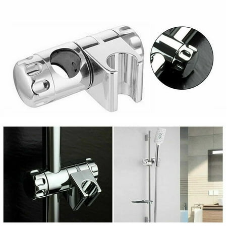 

25mm Shower Head Holder Rail Slider Bracket Kit Tool Chrome Bathroom Adjustable