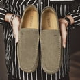 thumbnail image 5 of Men's Casual Loafers Slip On Leather Shoes Comfortable Driving Shoes Male Moccasins Classic Penny Loafer Flats Boat Shoes, 5 of 10