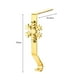 thumbnail image 4 of Soporte para medias navideñas para repisa de chimenea, soporte para medias navideñas de metal de bronce brillante para repisa de chimenea, decoraciones navideñas, 4 of 5
