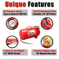 thumbnail image 2 of BIG RED Portable Horizontal Air Tank with 36" Hose, 7 Gallon Capacity,Red, 2 of 5
