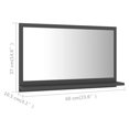 thumbnail image 4 of vidaXL Bathroom Mirror Grey 60x10.5x37 cm Engineered Wood, 4 of 4