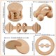 thumbnail image 2 of Sonajeros de madera para bebés Zhanmai, 5 piezas, de 0 a 6 a 12 meses, 2 of 7