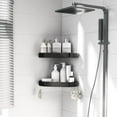 thumbnail image 2 of Malmo Corner Shower Caddy 2 Shelf Rustproof No Drilling Bathtub & Shower Organizer, Black 2 Pack, 2 of 4