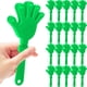 thumbnail image 1 of 20 Pzs de Aplaudidores de Mano Sonoros de Plástico Verde de 19 cm, 1 of 7
