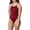 Speedo Maroon, variant on Speedo Women's Vortex Maze One-Piece Swimsuit (Blue/Green, 32D)