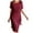 Red, variant on Tiered Chiffon Dresses for Women Summer Elegant Short Sleeve Crewneck Flowy Midi Dress Dresses