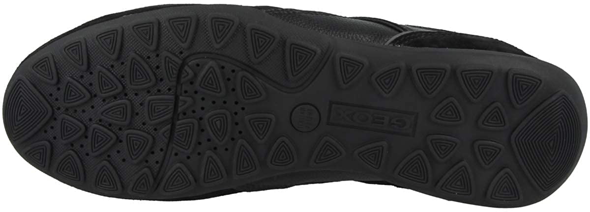 Geox U Ravex D Mens Leather Sneakers Casual Shoes Black - Walmart.com