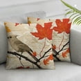 thumbnail image 3 of nygtbtfer Orange Happy Autumn Fall Y'all Decorative Throw Pillow Cover Case Home Living Room Bed Sofa Car Linen Square White, 3 of 7