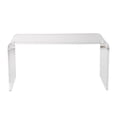 thumbnail image 4 of VEVOR Acrylic Coffee Table 32" C-Shaped Clear Acrylic End Table 16.3 in high Transparent Acrylic Side Table, for Coffee, Drink, Food, Snack used in Living Room, Courtyard, Terrace, 4 of 7
