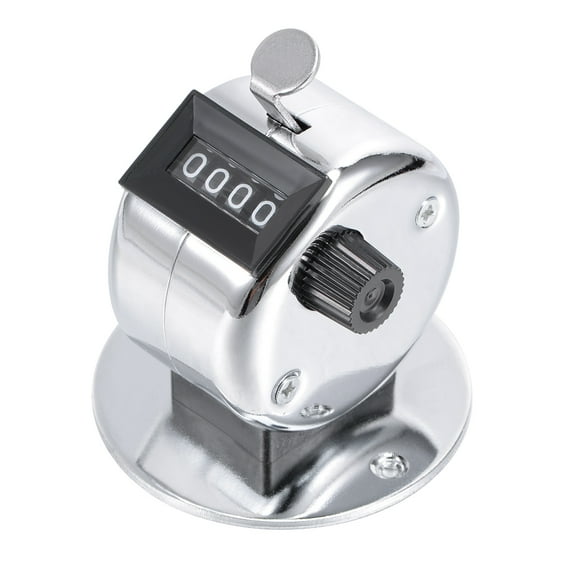 Round Base Hand Tally Counter 4 Digit Tally Counter Mechanic Palm Click Counter