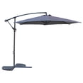 thumbnail image 2 of St. Kitts 10 Foot Cantilever Crank Umbrella, Grey, 2 of 5