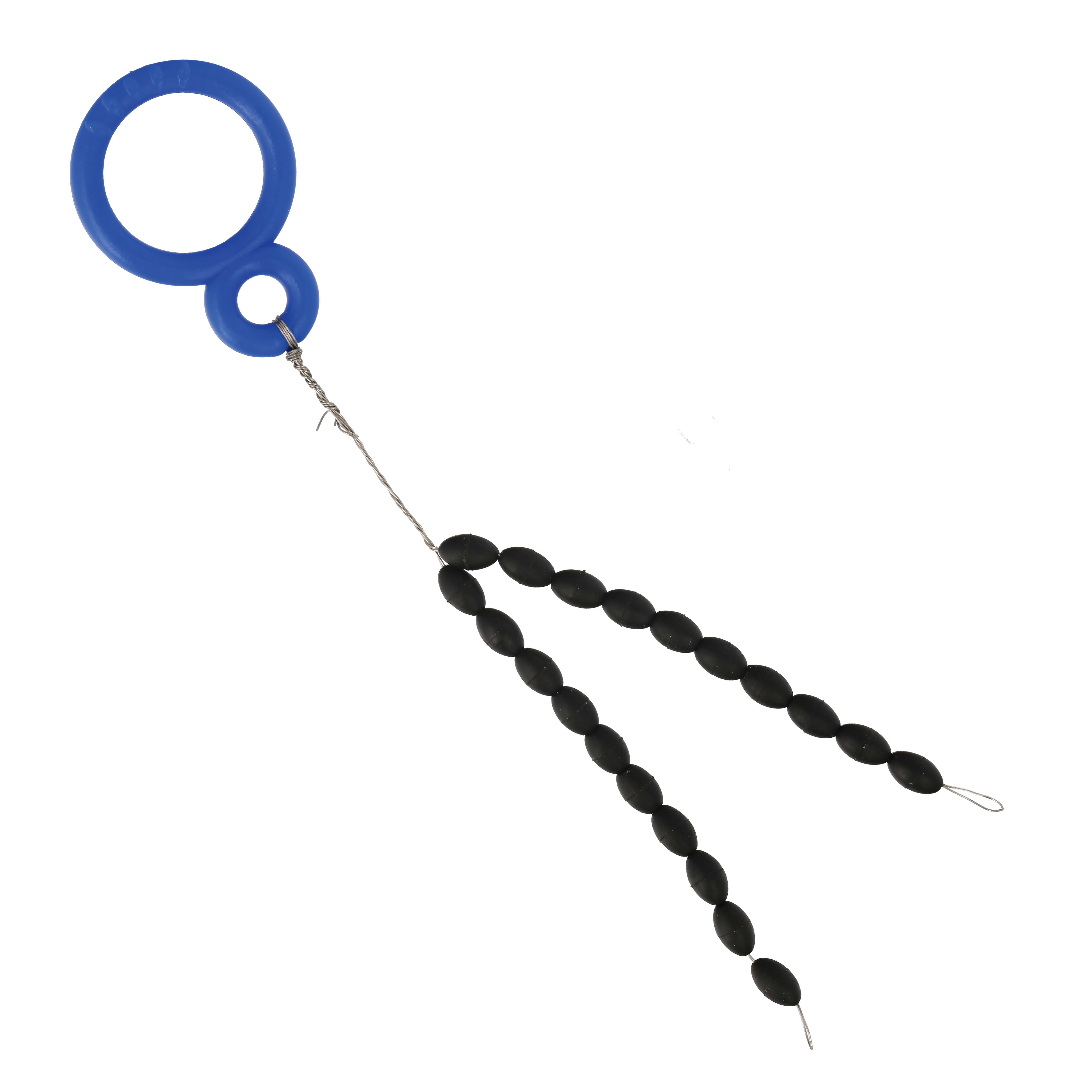 (4 pack) Lazer Sharp Pro Series Rigging Stops - Rubber - 12-20 lb - 20 Pack - Black