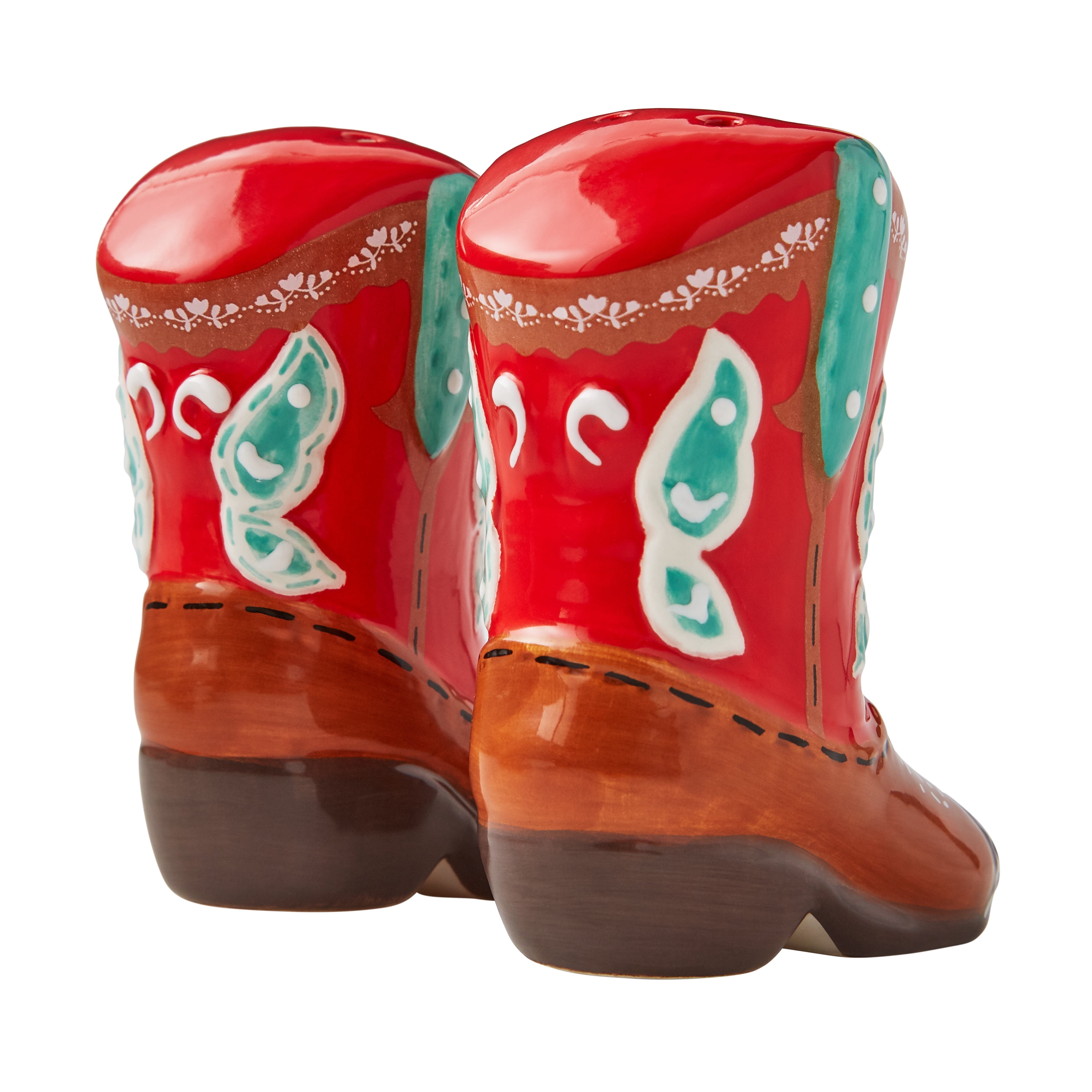 The Pioneer Woman Red Cowboy Boots Salt and Pepper Shaker Set