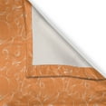 thumbnail image 3 of Ambesonne Ethnic Kitchen Curtains, Oriental Swirly Geometric, 55"x45", Dark Orange and White, 3 of 3