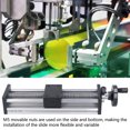 thumbnail image 3 of Linear Sliding Table, 200mm Stroke Simple  Linear Rail Guide Slide Stage Strong Load Capacity with Handwheel for Milling Machine, 3 of 8