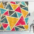 thumbnail image 1 of Ambesonne Retro Shower Curtain, Funk Art Grungy Abstract, 69"Wx84"L, Multicolor, 1 of 3