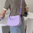 thumbnail image 1 of Bolso de color caramelo para mujer, bolso hobo informal de ocio, bolso comprador de viaje (púrpura), 1 of 7