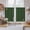 Green, variant on Brown Golden Floral Kitchen Curtain for Berdoom Living Room Cafe 72 Inch Length, Modern Abstract Spring Flowers Tiers Curtains Light Filtering Drapes Rod Pocket Window Treatment 2 Panels 52"Wx72"L
