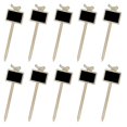 thumbnail image 1 of 10Pcs Plant Signs Small Blackboard Sign Wood Plant Stakes Message Board Sign Blackboard Labels for Garden Decorations, 1 of 5