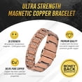 thumbnail image 6 of Copper Bracelet for Men Band with Fold-Over Clasp and Adjustable Links (Legacy), 6 of 9