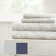 thumbnail image 3 of Merit Linens Coarse Paisley Pattern 4 Piece Bed Sheets Set, 3 of 4
