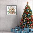 thumbnail image 2 of 5D DIY Parcial Especial en Forma Taladro Diamante Pintura Navidad Perro 30x30cm, 2 of 9