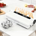 thumbnail image 2 of GMOX 75 kPa Vacuum Sealer Machine with 20 Bags | Compact Food Sealer for Kitchen Storage & Meal Prep | External Vacuum System, 2 of 7