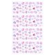 thumbnail image 3 of 4 Sheets Assorted Color Resin PVC Stickers for Scrapbook Crafts Decoration with Diamond Pattern, 3 of 3