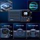 thumbnail image 2 of Choyong A8W Radio Internet Portátil Smart Speaker, WiFi/4G, FM, Tarjeta TF, Azul Marino, 2 of 10