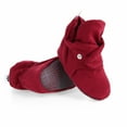 thumbnail image 2 of Ella Bonna Soft Baby Shoes, Cotton Baby Booties, Burgundy, 12-18 Months, 2 of 6