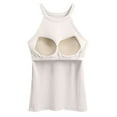 thumbnail image 5 of Pxiakgy Tank Top with Built In Bra for Women Women with Breast Pad Short Wear Sports Base Shirt with Thread I Vest Underwear Fitness Workout Running Tops Sleeveless Summer Tops Clothes Outfits 2025, 5 of 6