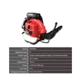 thumbnail image 2 of 2-Stroke Gas-powered Leaf Blower High-power Backpack Blower Snow Blowing Blower Leaf Blowing&Snow Removal Machine For Yard Work ,Multi Purpose, 2 of 6