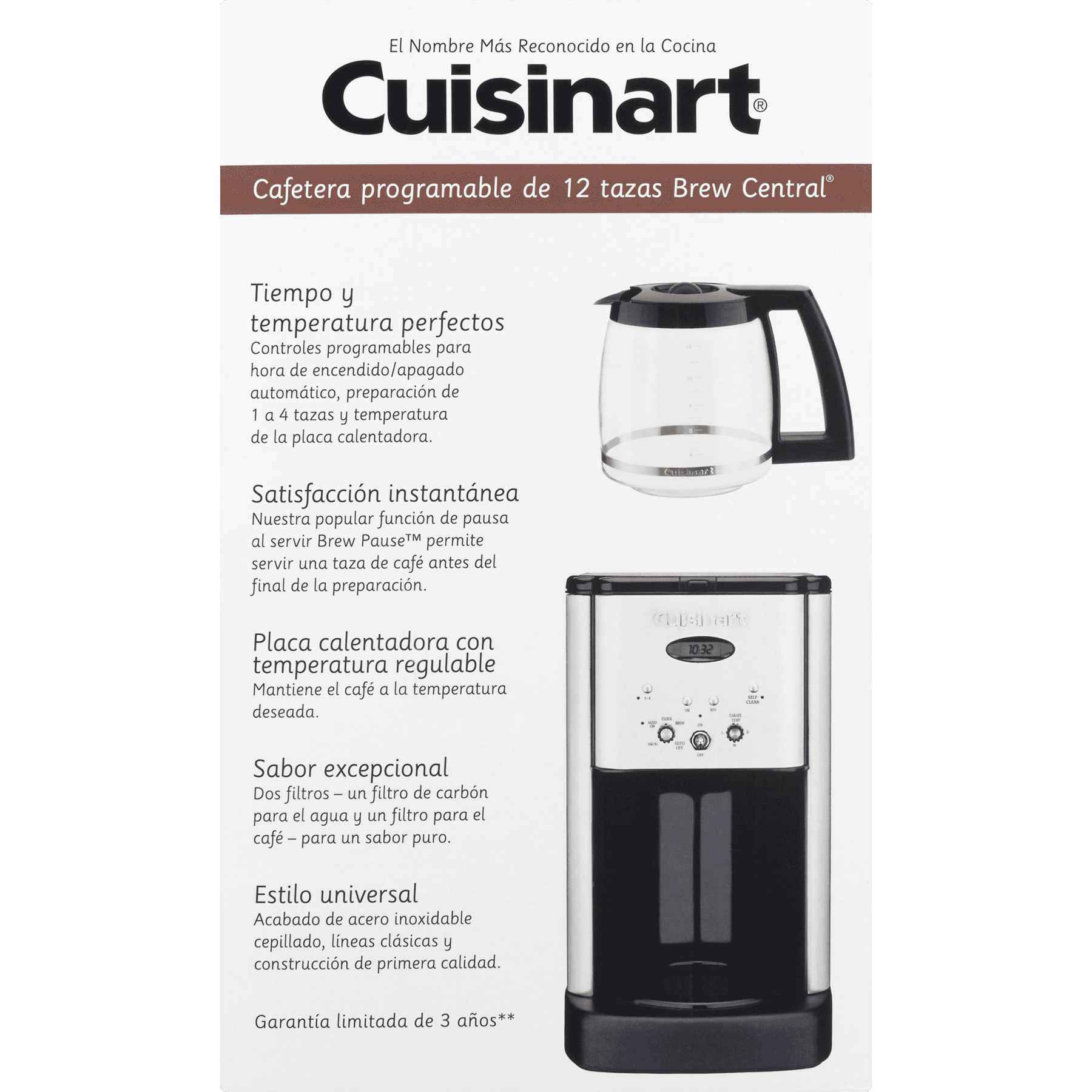 Cuisinart Brew Central™ 12 Cup Programmable Coffeemaker, DCC