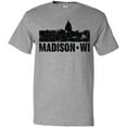 thumbnail image 3 of Inktastic Madison Skyline Grunge T-Shirt, 3 of 5