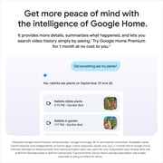 كاميرا مراقبة خارجية من Google Nest Cam من الجيل الثاني مع فيديو بدقة 2K وتوافق مع Gemini