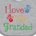 thumbnail image 4 of Inktastic Grandad Grandkids Handprints Boys or Girls Baby Bib, 4 of 4