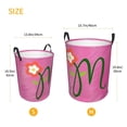 thumbnail image 6 of YFYANG Waterproof Laundry Hamper, Red Flower Art Laundry Basket Oxford Fabric with Handle Foldable, S, 6 of 8