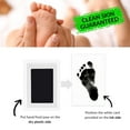 thumbnail image 2 of Pebbuoy Baby Footprint Film Handprint And Footprint Kit Ink-free No Skin Contact Clean And Safe Capture Precious Moments Newborn Baby or Pet Paw Imprint Keepsake Baby Shower Gift, 2 of 7