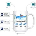 thumbnail image 3 of Personalized Babysitter Gift, Christmas Gift For Nanny, Custom Nanny Shark Mug With Kids Names, Nanny Birthday Gift, Babysitter Thank You Gift, Nanny Mug, Ceramic Novelty Coffee Mugs 11oz, 15oz Mug,, 3 of 4