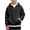 Black, variant on newwalpole Boys Quarter Zip Waffle Knit Hoodie Long Sleeve Shirts For Boy | Boys Rugby Fashion Sueter Fall Dress Camo Cozy Jackets(Khaki,5-6 Years)