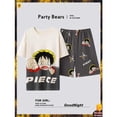 thumbnail image 2 of Pijamas de verano para hombre dibujos animados anime One Piece L.uffy pantalones cortos de manga corta de algodón de alta gama se pueden usar en el hogar, 2 of 4