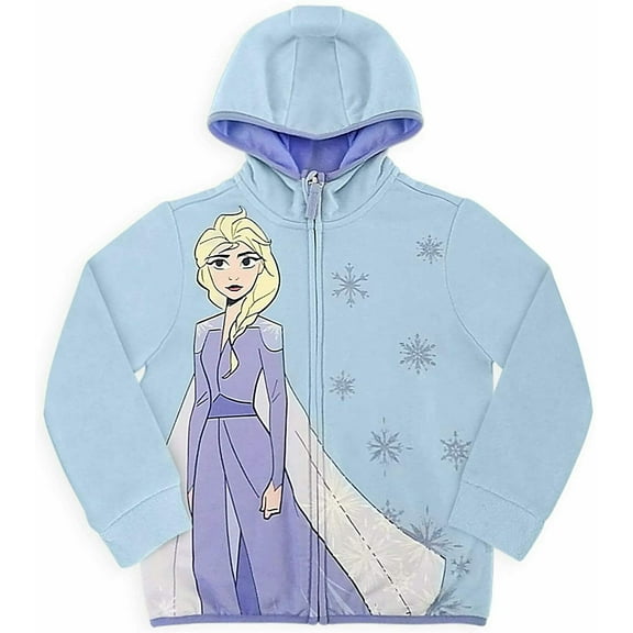 Disney Store Frozen Elsa Hoodie Sweat Shirt Girl Size 5/6